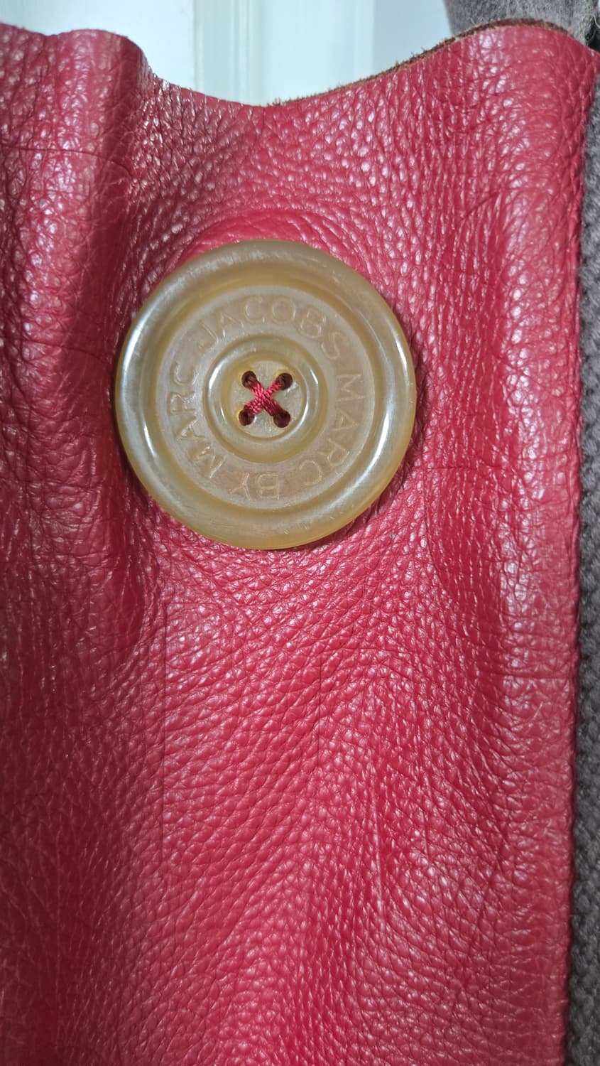 마크제이콥스 빈티지 레드 레더 쇼퍼백 상품이미지2