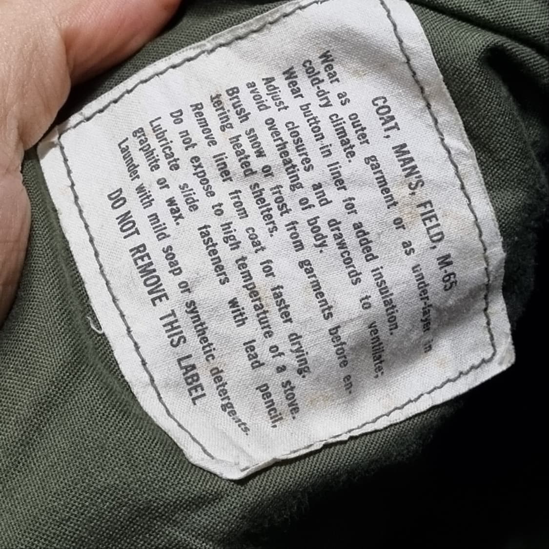 존 오운베이 US army 미군 밀리터리 필드 자켓 M65 69s 상품이미지6