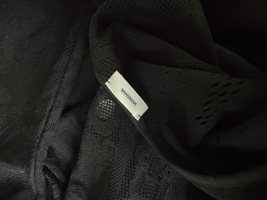 Monoha 모노하 레이스 롱드레스 블랙 상품이미지4