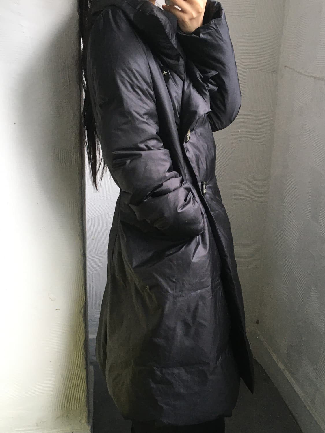 Vivienne Westwood 비비안웨스트우드 레드라벨 블랙 롱패딩 상품이미지2