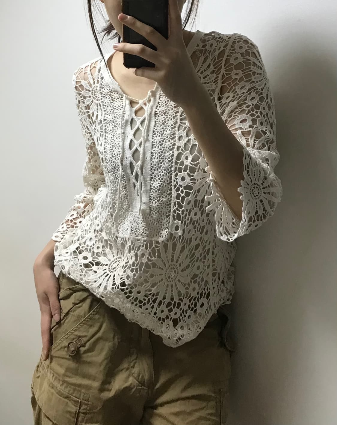 Vintage 그물 티 상품이미지2