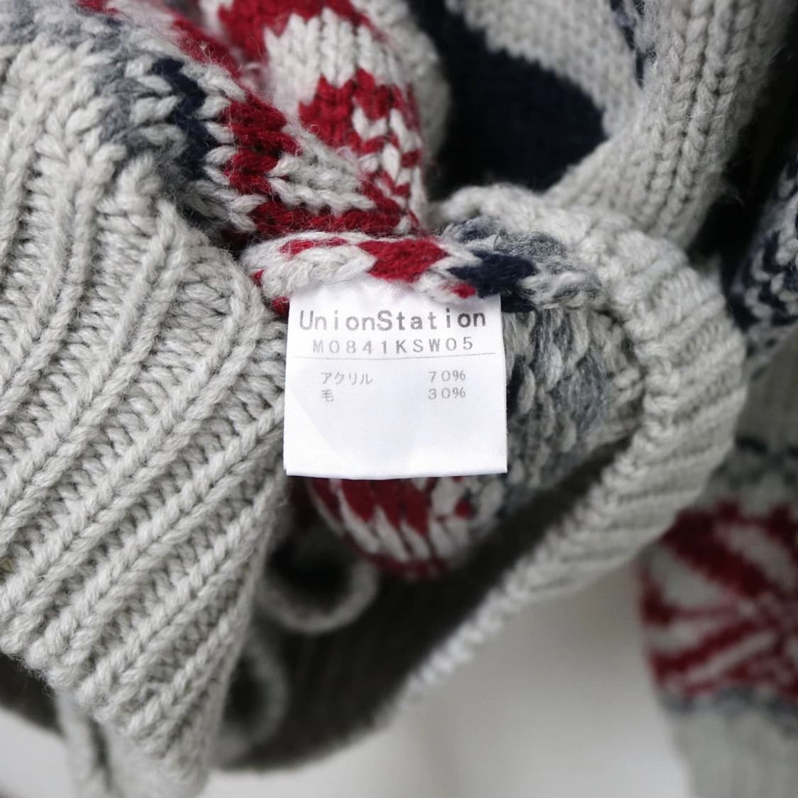 UNION STATION 노르딕 울 혼방 니트가디건 61241 상품이미지8