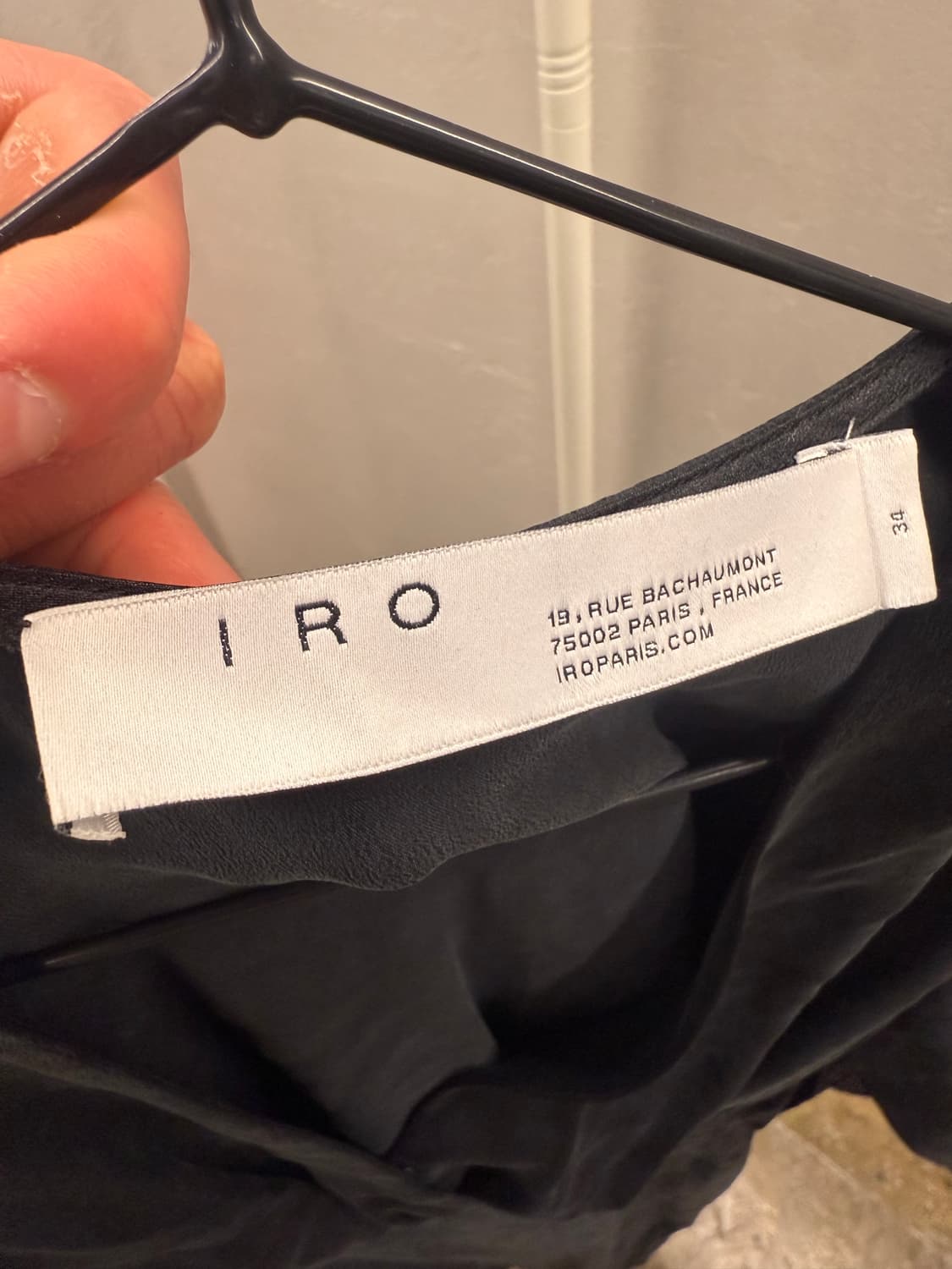 이로 블랙 실크 드레스 상품이미지3