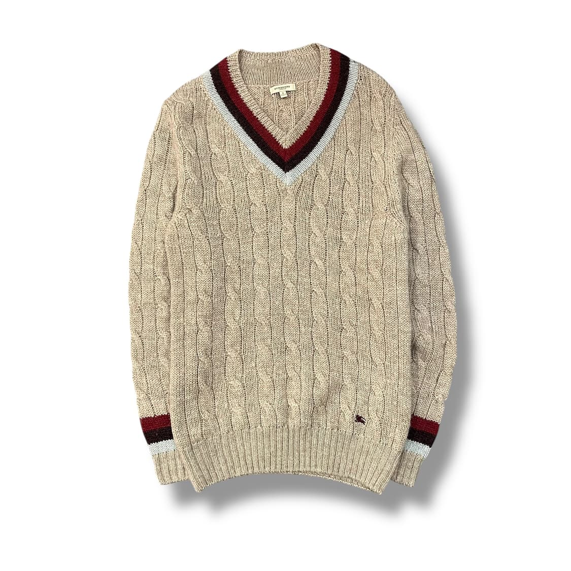  버버리 브이넥 케이블 니트 +명품감정서 y14282 상품이미지2