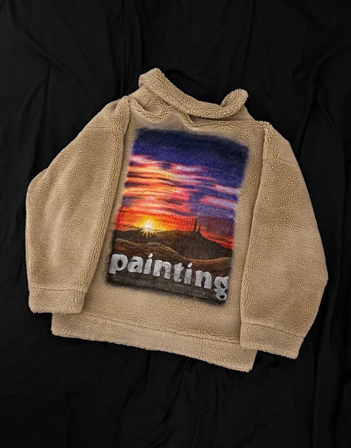 더블렛 남산타워 프린팅 플리스 상품이미지2