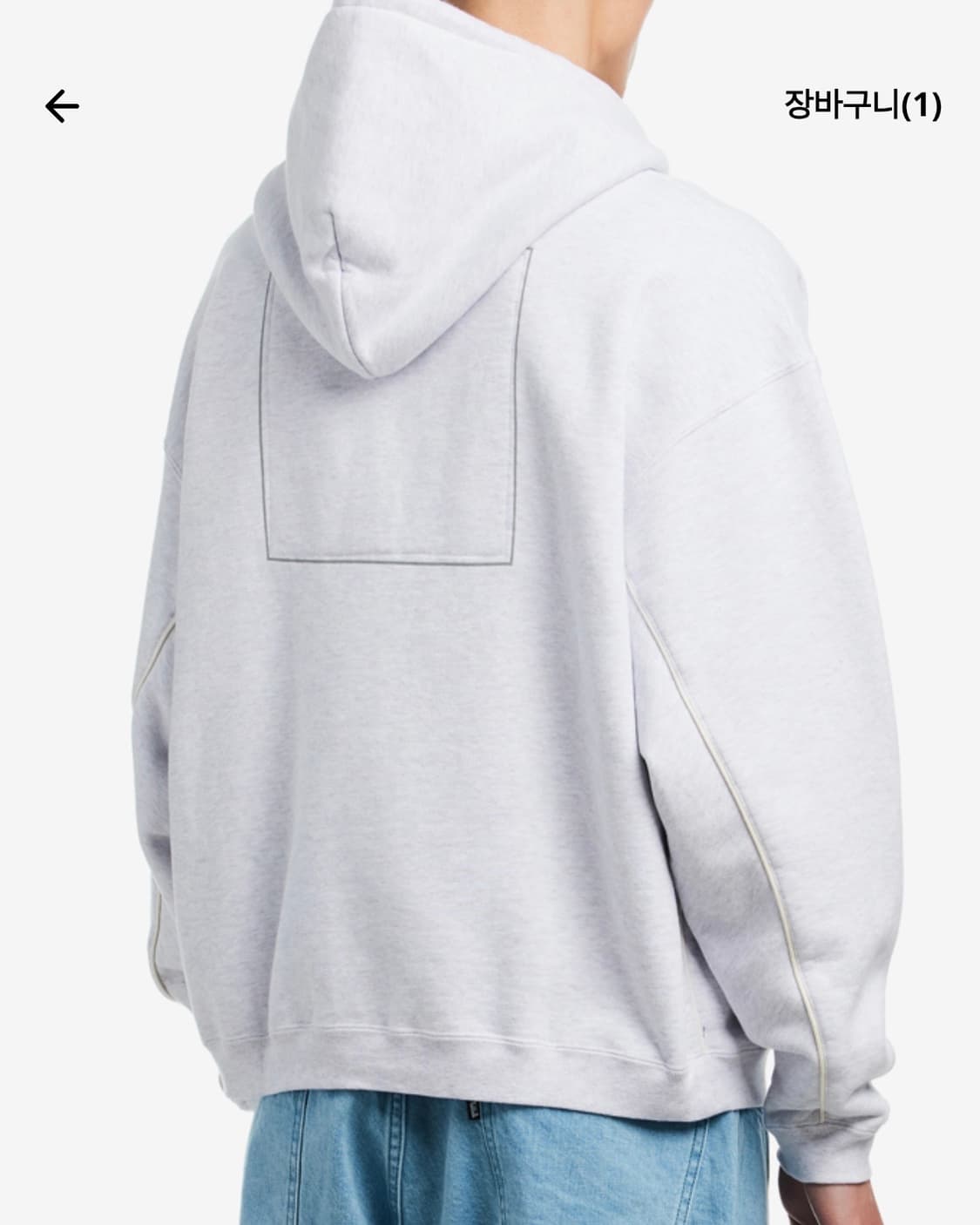 [L] 25FW 카브엠트 집 후디 그레이 새상품 상품이미지3