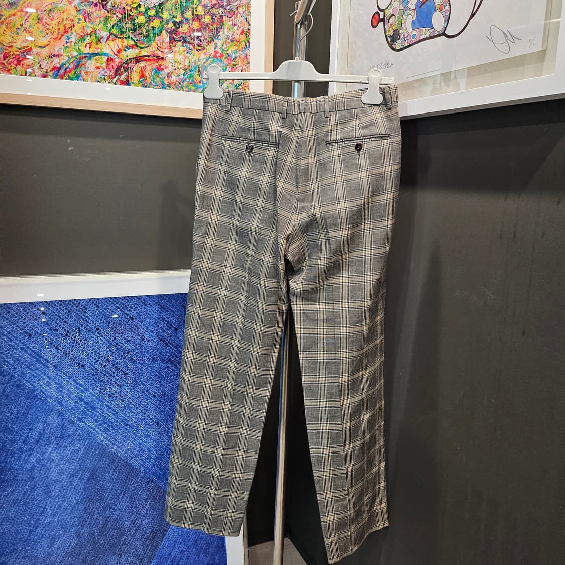 구찌 프린스 웨일즈 체크 패턴 신상 팬츠 상품이미지4