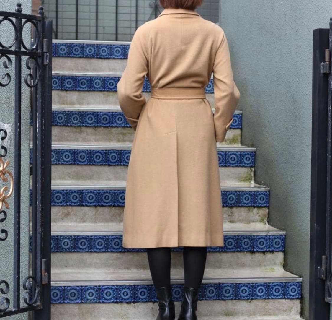 버버리 캐시미어 100% 벨티드 스텐 칼라 코트 상품이미지3
