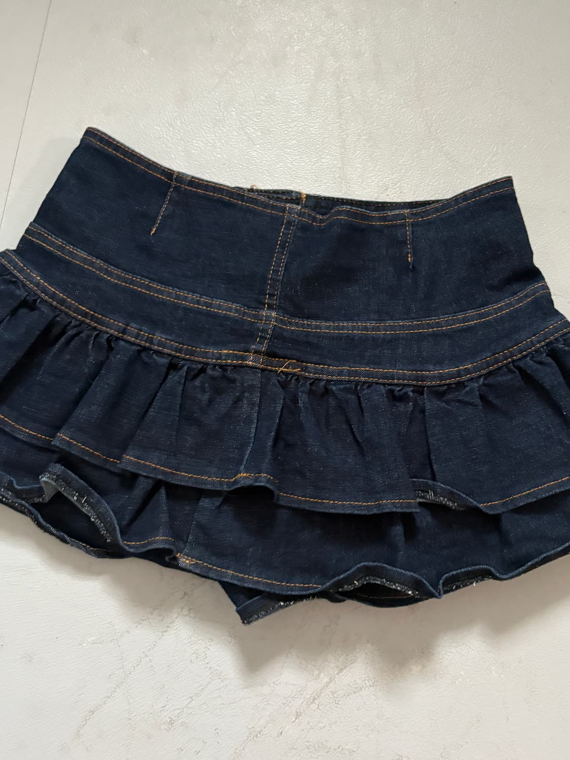 • denim cancan button skirt 상품이미지6