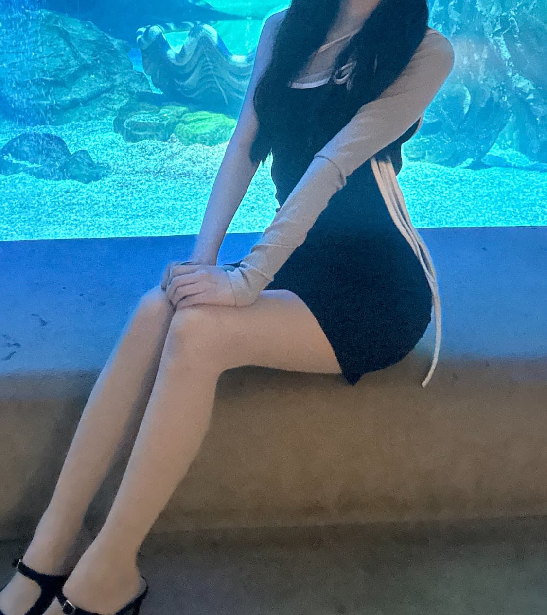 melt the lady 레이어드 미니 원피스 블랙 베이지 스나계 파티룩 상품이미지1