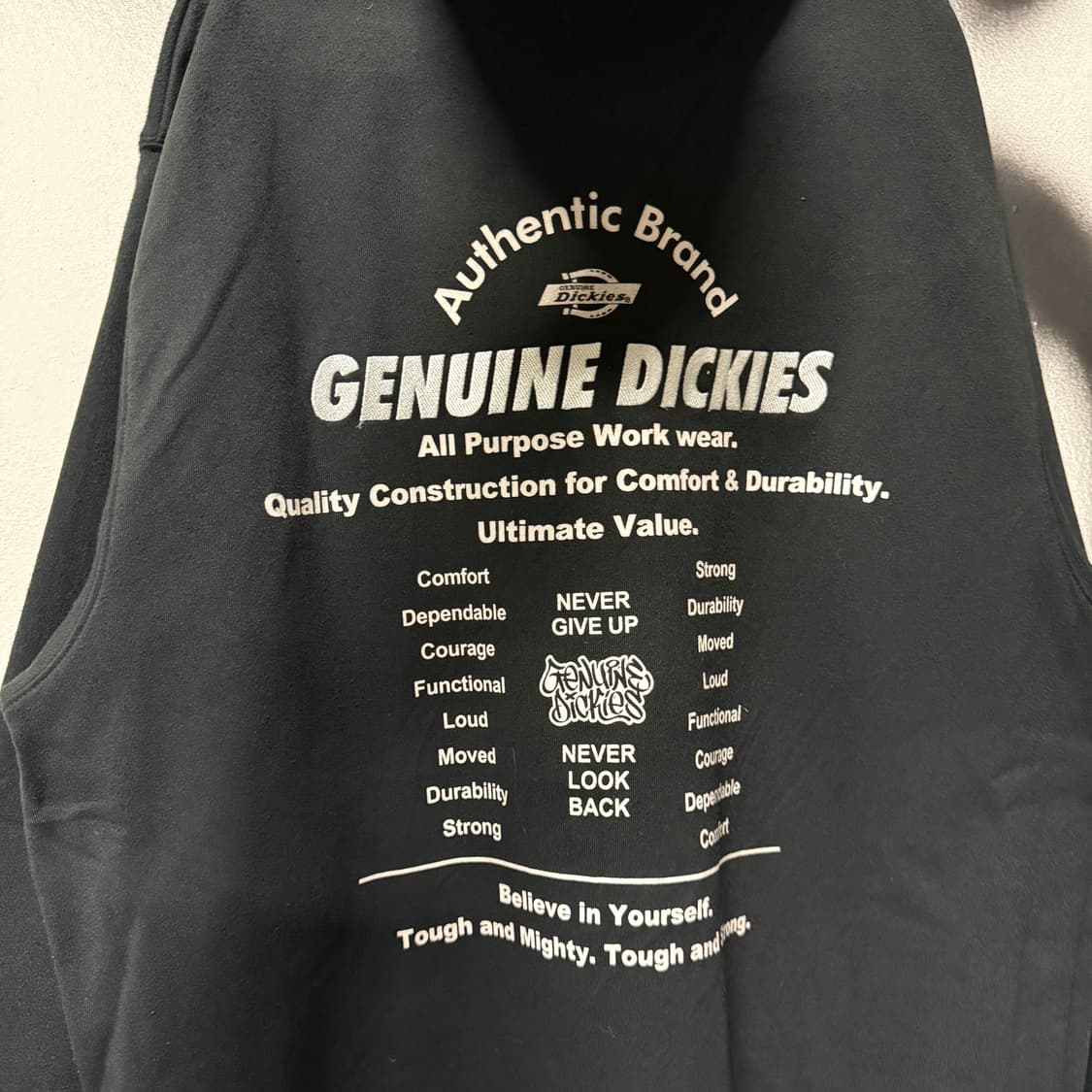 디키즈 빅 사이즈 백 프린팅 , 자수 집업 후디 블랙 상품이미지5