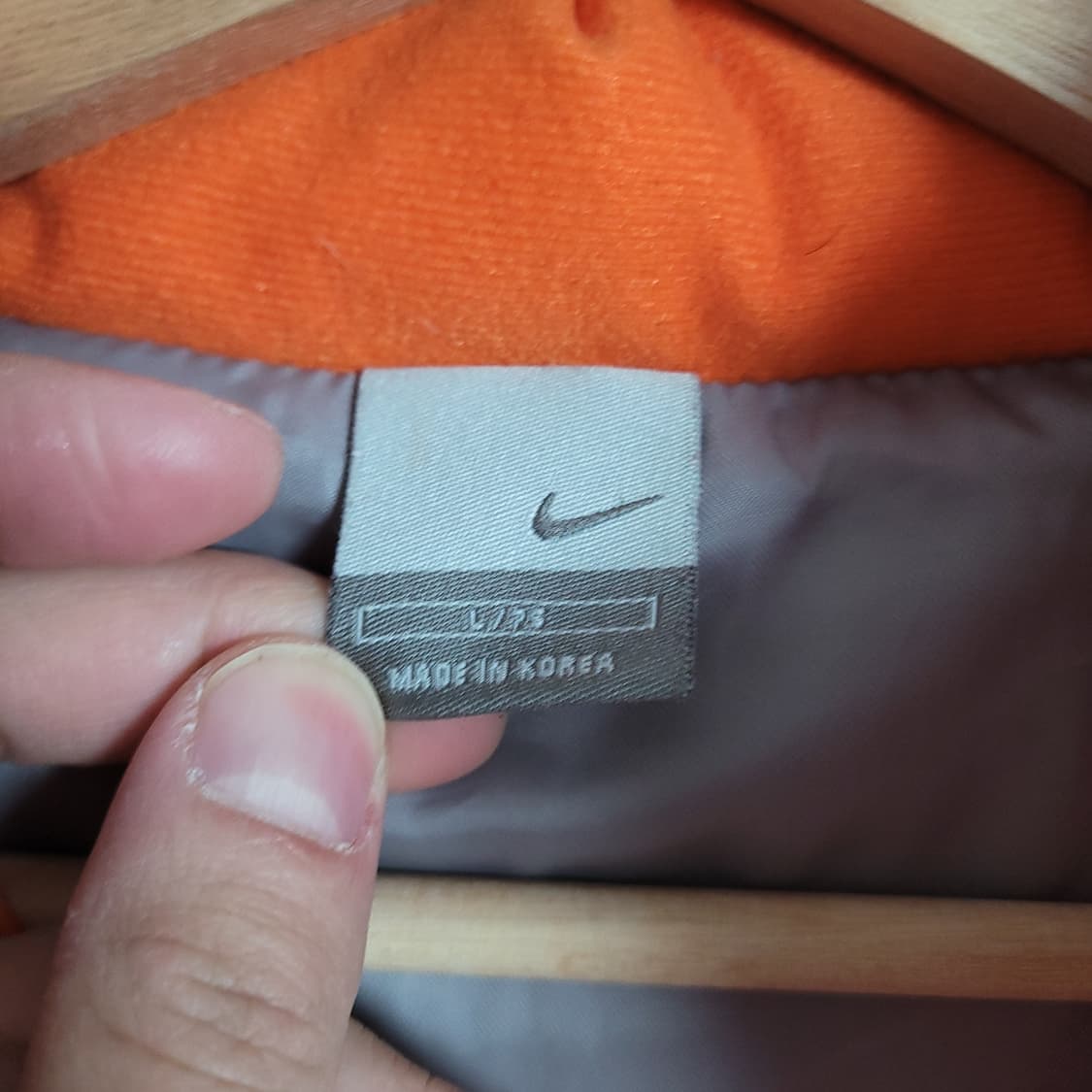 (L) NIKE 나이키 2002 오렌지 후드 패딩 점퍼 올드스쿨 상품이미지2
