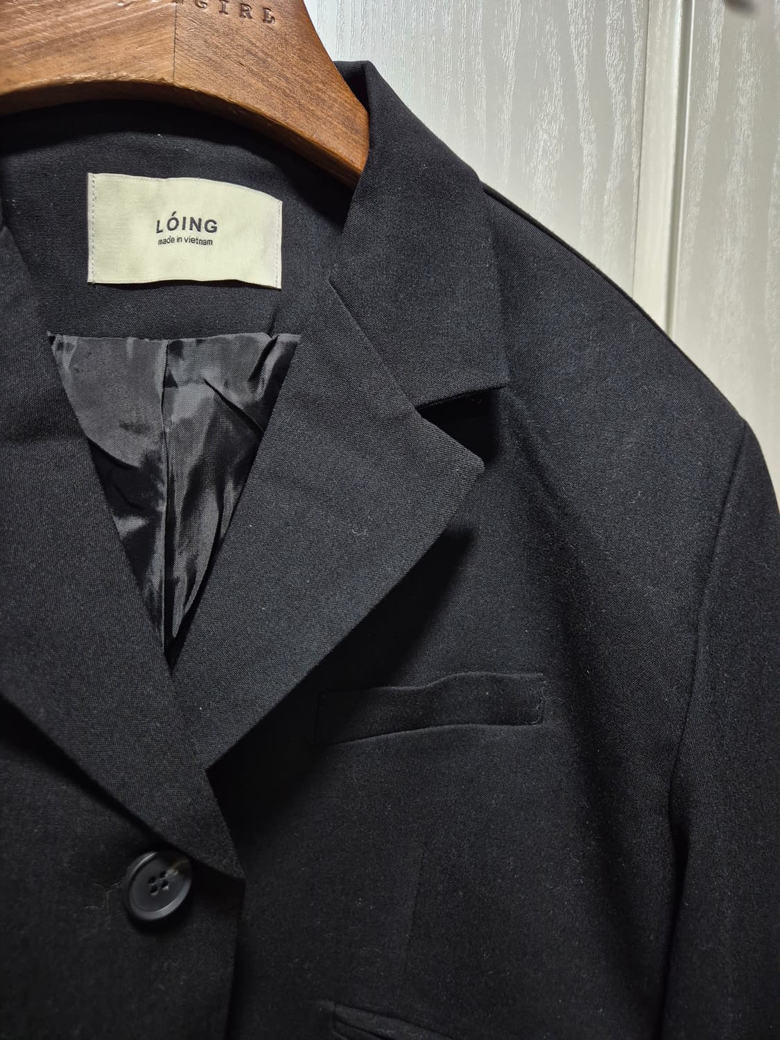 (세일)(새상품)LOiNG 블랙 크롭 자켓 상품이미지5