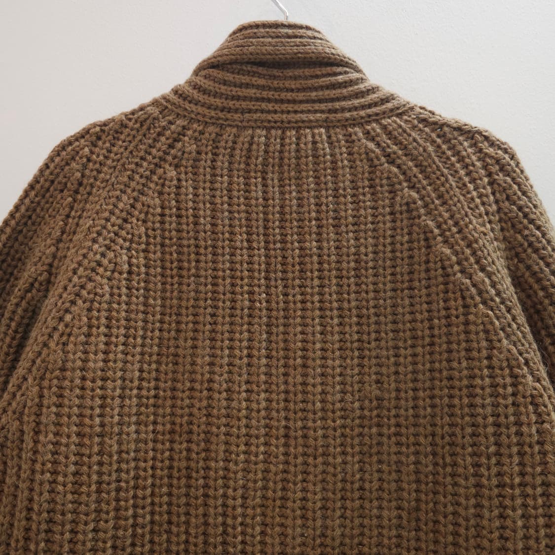 울 혼방 숄 카라 클래식 니트 가디건 일본제 상품이미지9