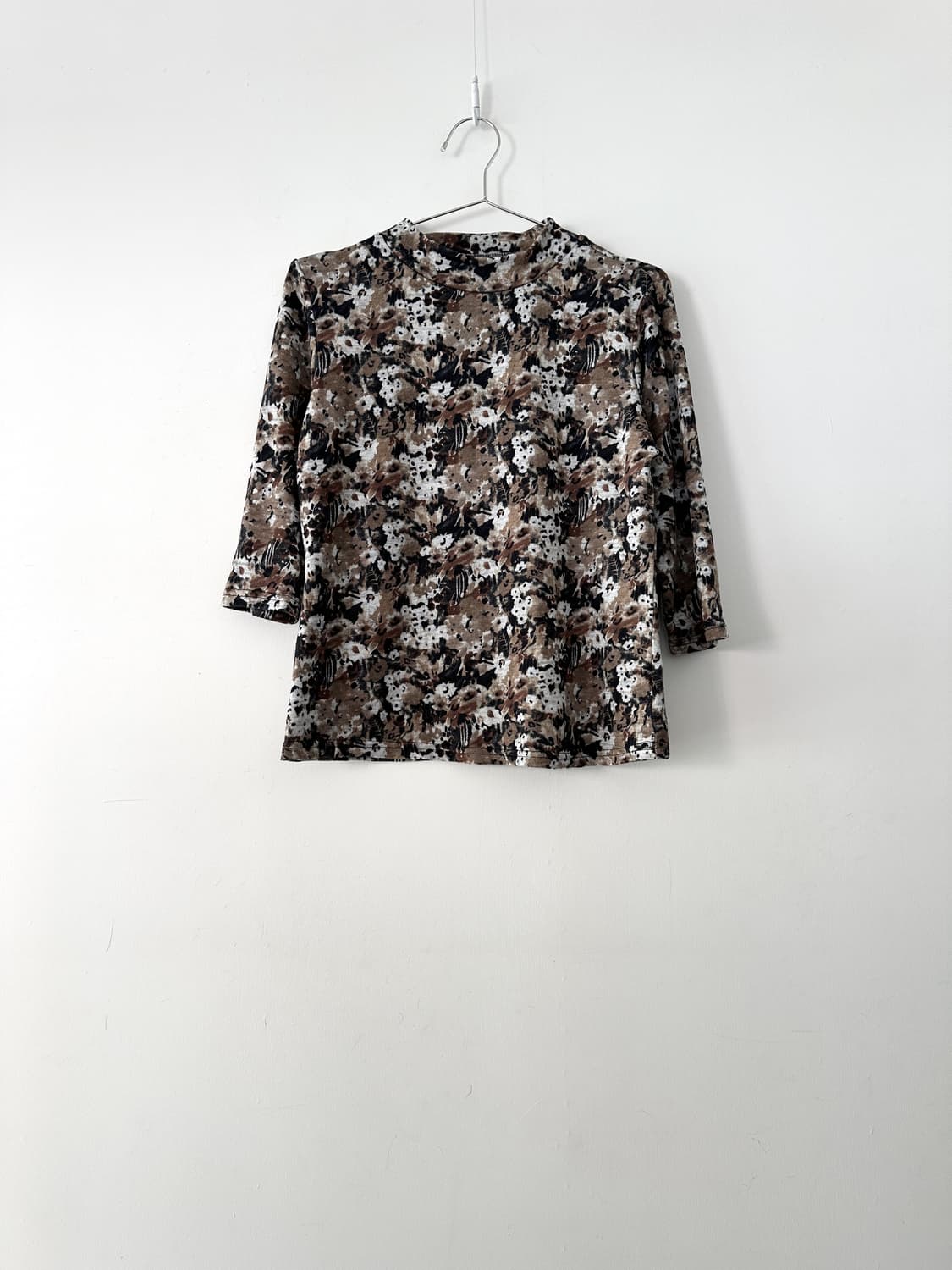 Flower polka pattern midi top 상품이미지1