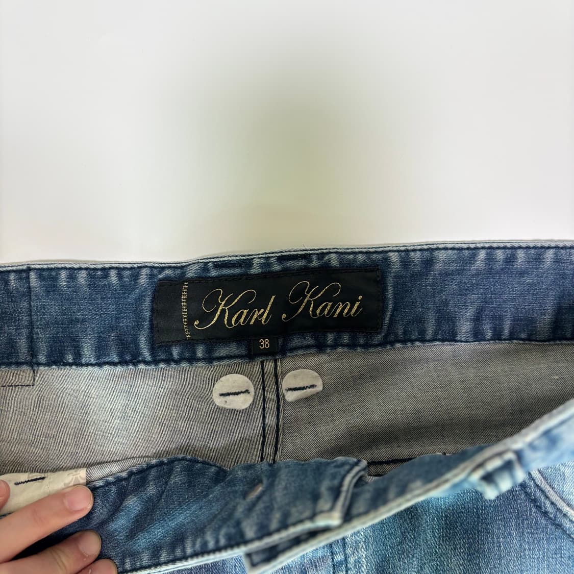 칼카니(KARL KANI) 아카이브 헤비 샌드 워싱 데님팬츠 상품이미지4