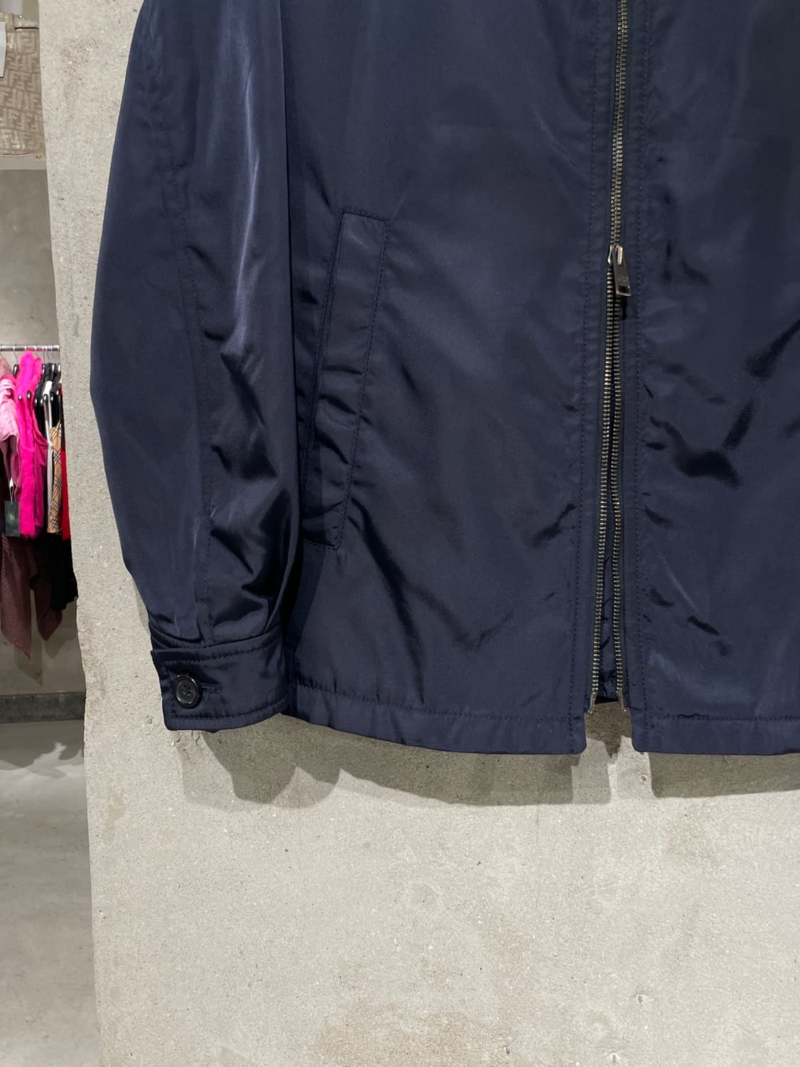 프라다 다크 네이비 투 웨이 집업 나일론 자켓 상품이미지4