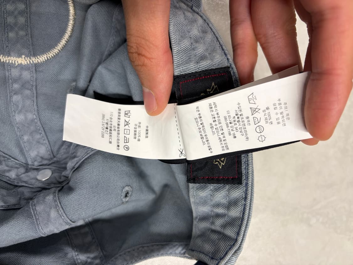 더블알엘 RRL 윙로고  가먼트 다잉 트윌 볼캡 블루 상품이미지3