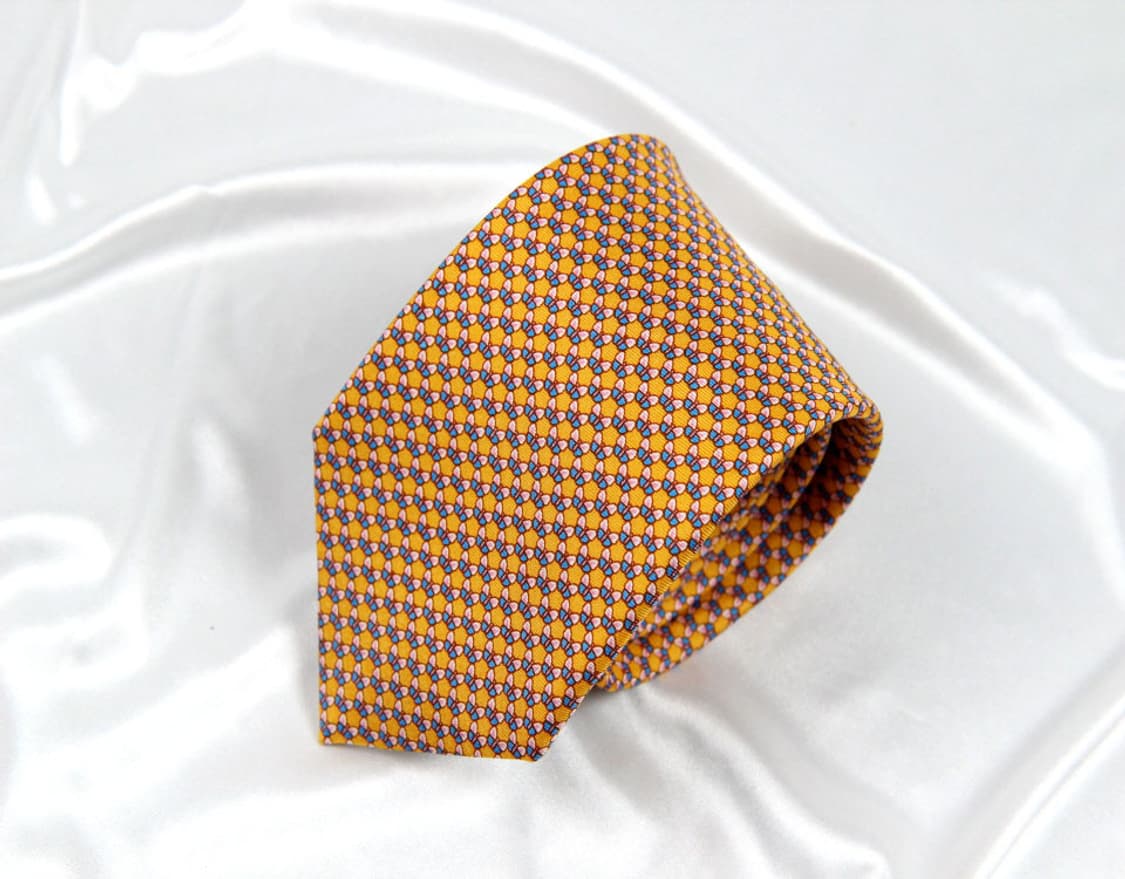 인터로고 런던 7.4cm A+등급 남자 명품 넥타이 상품이미지1