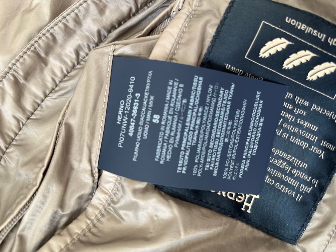 HERNO 에르노 남성 패딩 자켓 58 상품이미지6