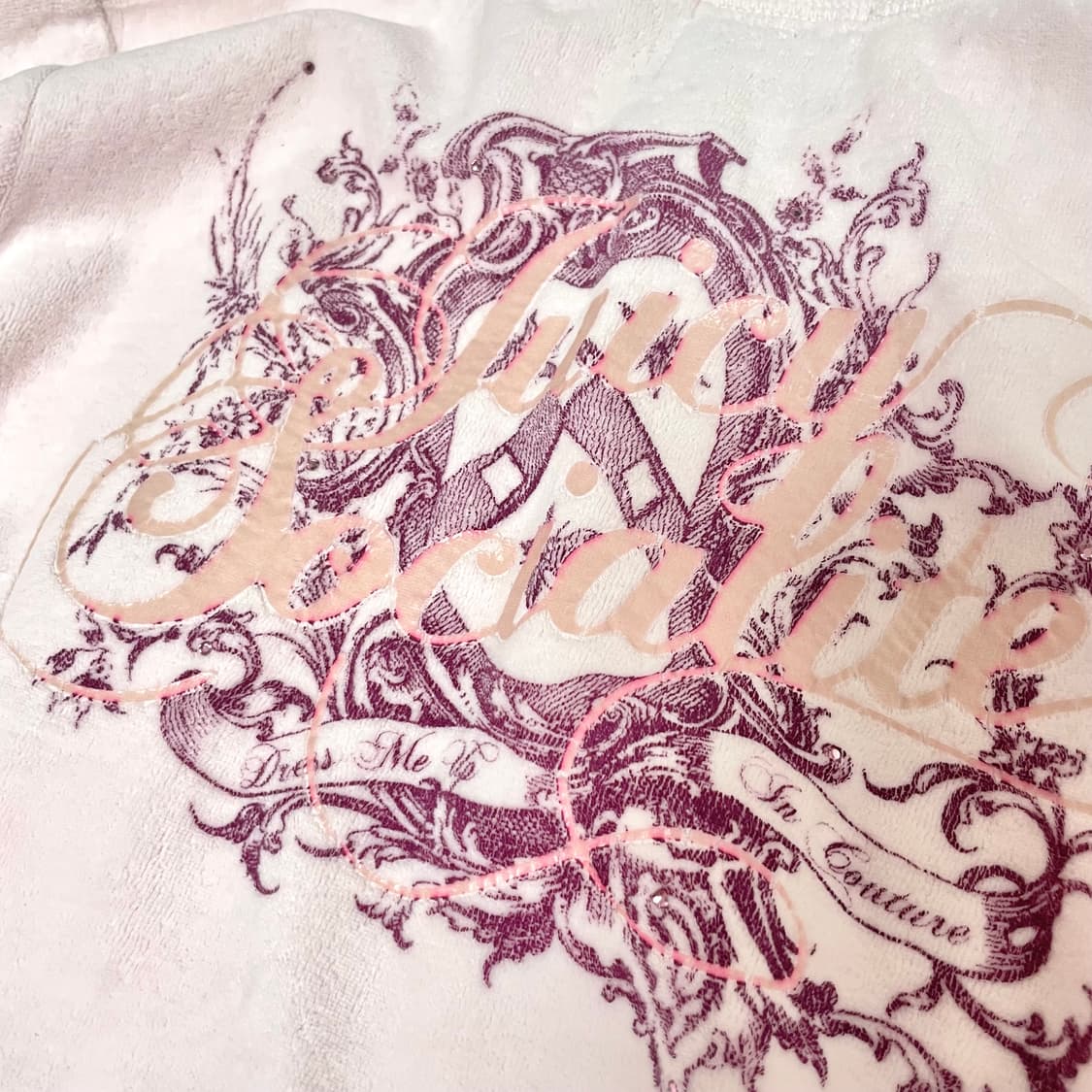 쥬시꾸뛰르 벨벳 져지 탑 &라디 벨벳 쇼츠 상품이미지4