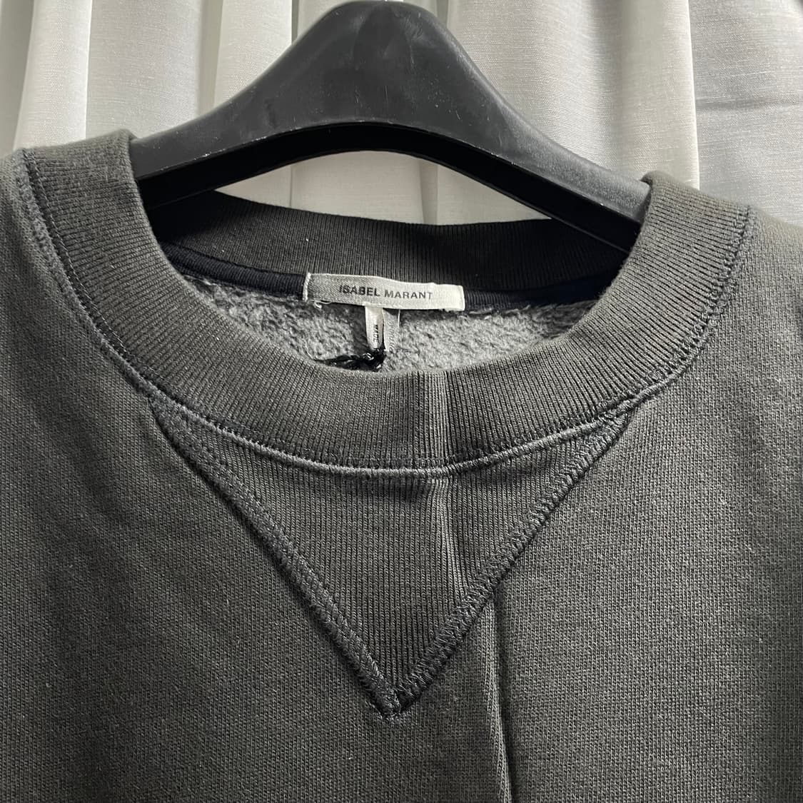 이자벨마랑/ 벨벳 미니 로고 맨투맨 스웻셔츠/ XL 상품이미지3
