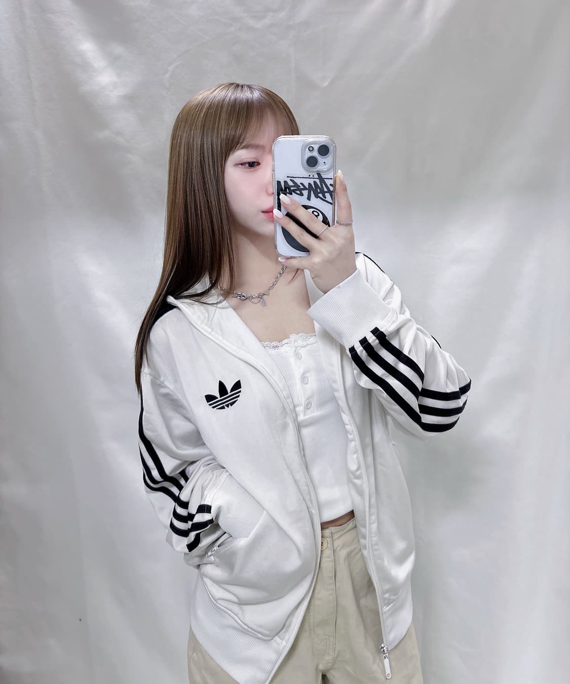 아디다스 대대장급 흰검 파이어버드 트랙탑  상품이미지3