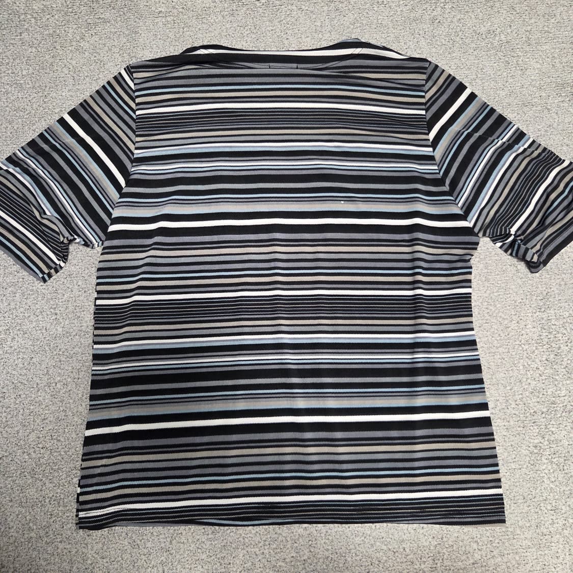 Japanese vintage 스트라이프 반팔 티셔츠 L(100) 상품이미지5