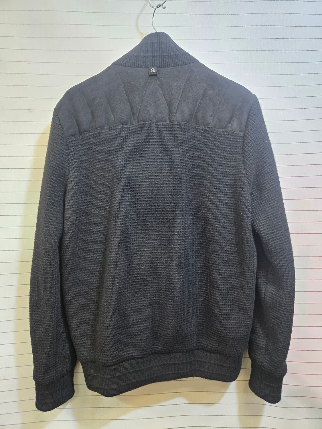 알레그리 블랙 패딩 니트 소매 점퍼 상품이미지10