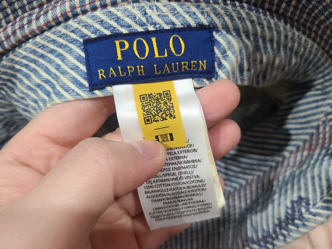 폴로랄프로렌 디스트레스트 스트라이프 데님 버킷 상품이미지6