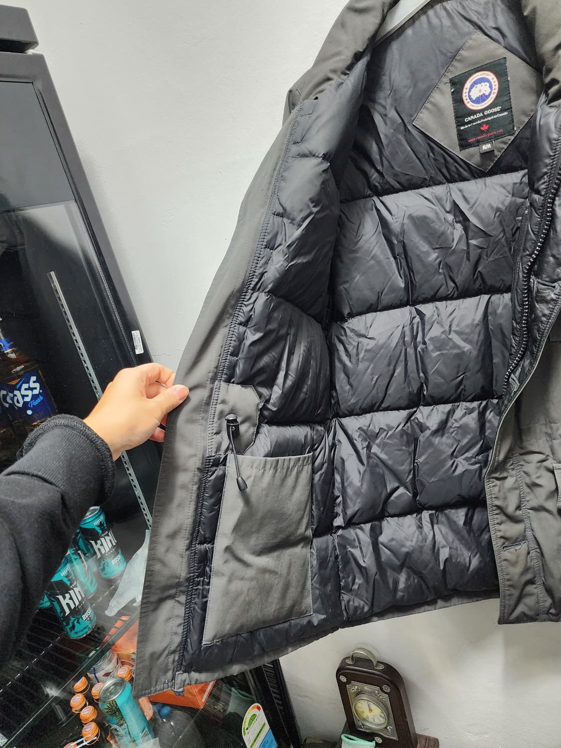 캐나다구스 가죽배색 밴프 전투용 파카 상품이미지6