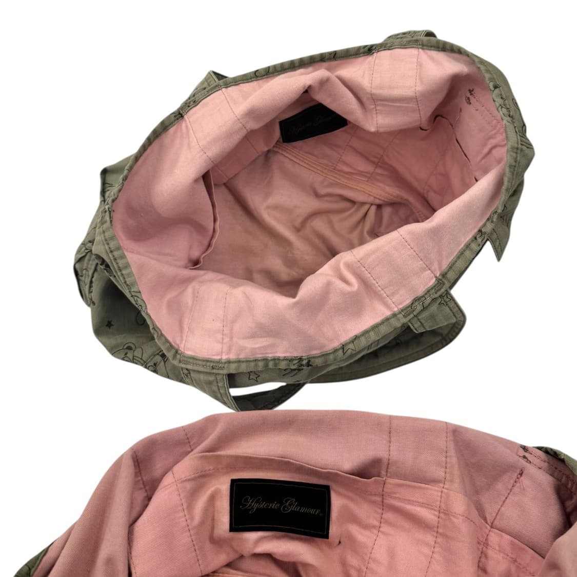 히스테릭글래머 퍽베어 토트백 카키 상품이미지8