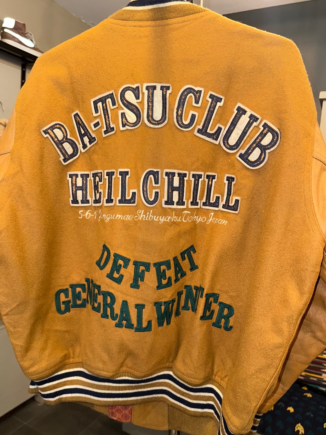 90‘s Ba-Tsu club patch varsity jacket 상품이미지9