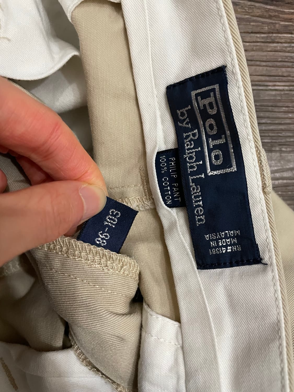 90s 폴로 랄프로렌 치노 팬츠 베이지 상품이미지5