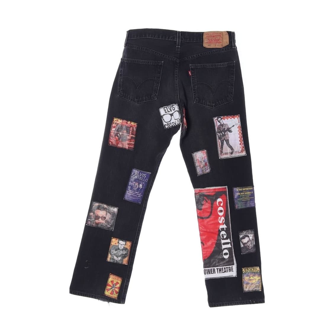 리바이스록 밴드 패치워크 데님 팬츠 청바지 (남성 34in) 상품이미지5