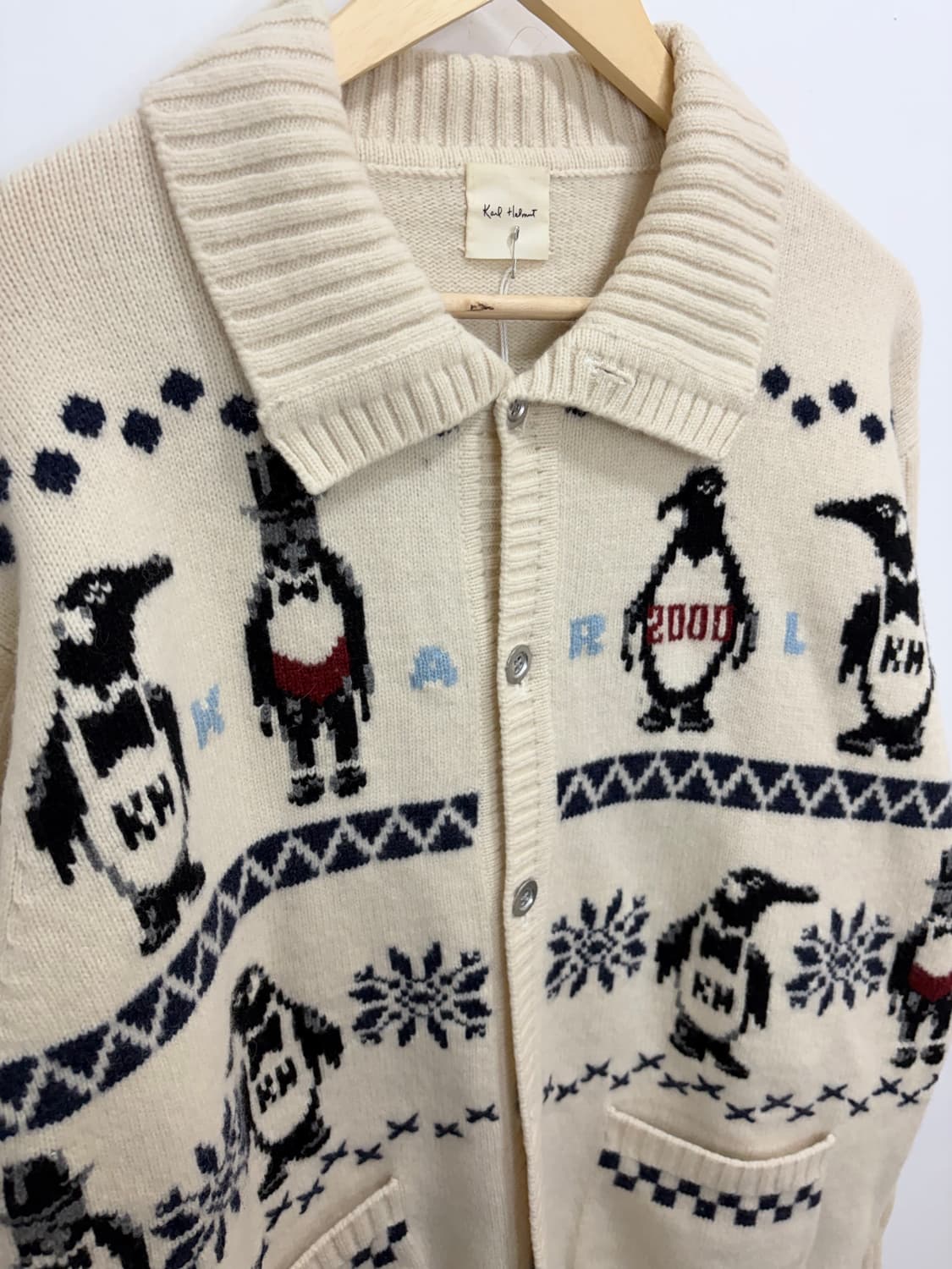 칼 헬무트 펭귄 니트 가디건 자켓 상품이미지6