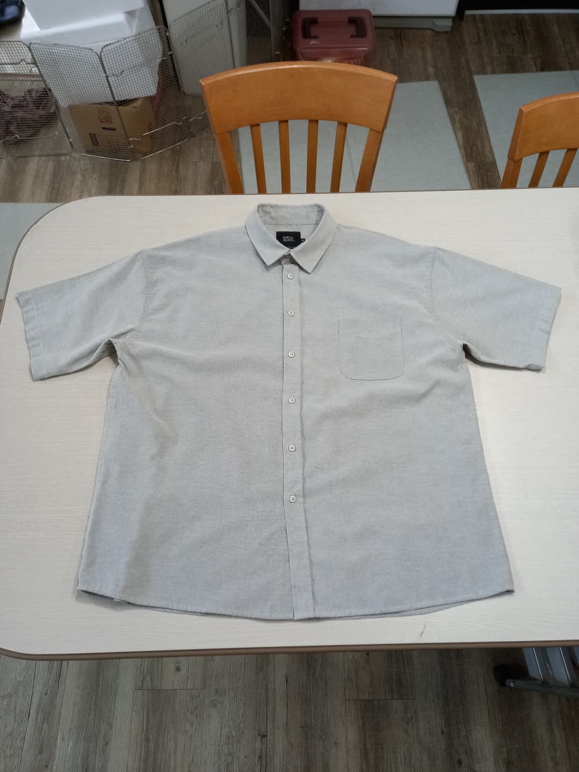 2XL110 DIMITRI BLACK 반팔셔츠 그레이 2XL-228 상품이미지1