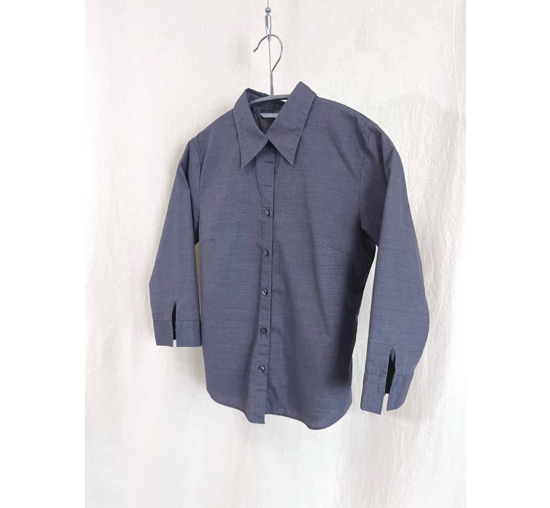 Charcoal 3/4 sleeve Shirt 상품이미지1