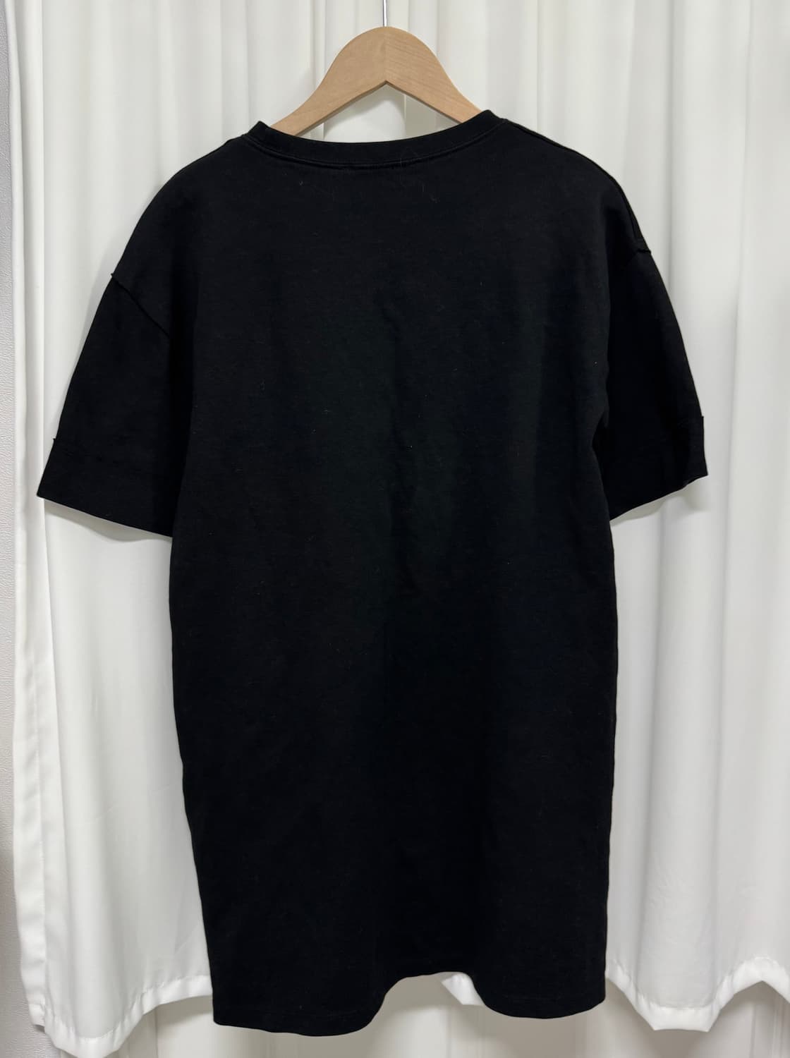 ZARA 자라 블랙 롱 반팔티  상품이미지7