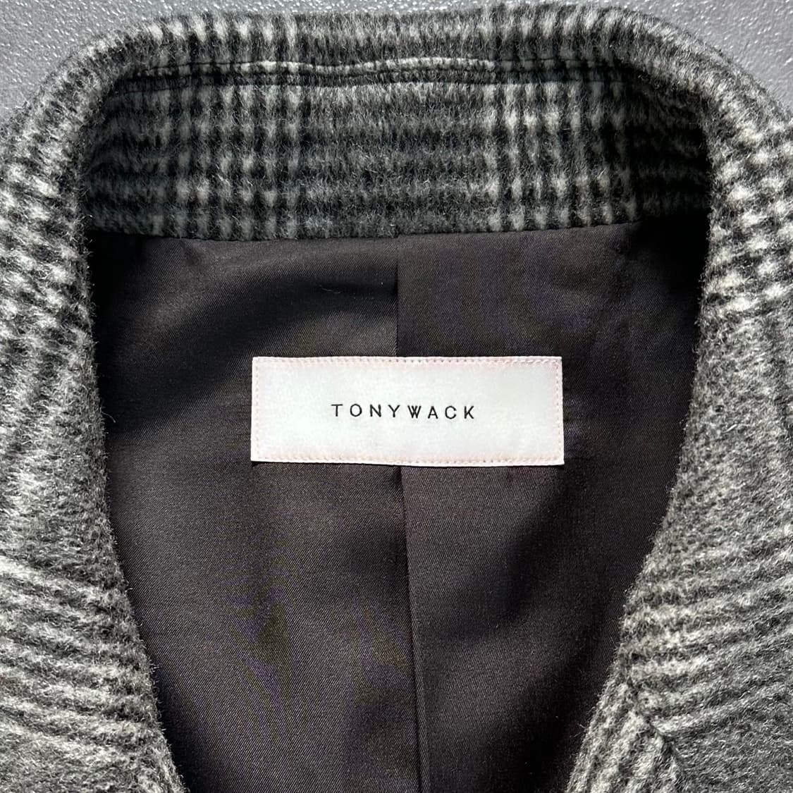 토니웩 글렌체크 울 더블코트 상품이미지6