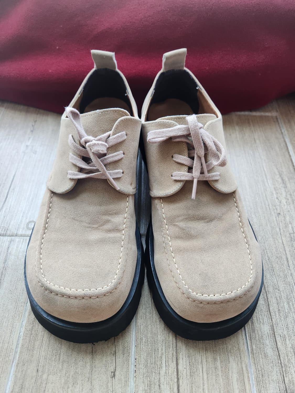 YSH 콜슨 스퀘어토 스웨이드 더비슈즈 베이지 (280) 상품이미지2