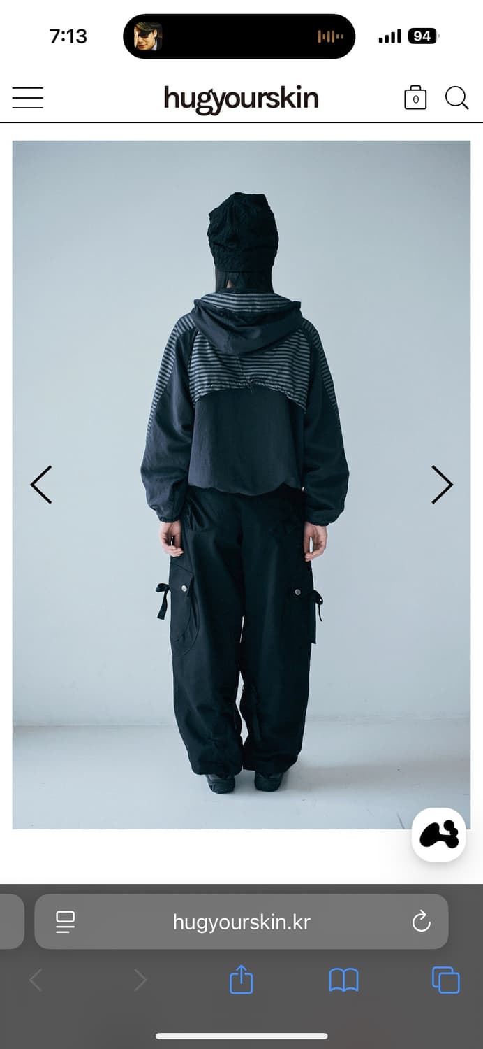 허그유어스킨 stripe wind-breaker 상품이미지5