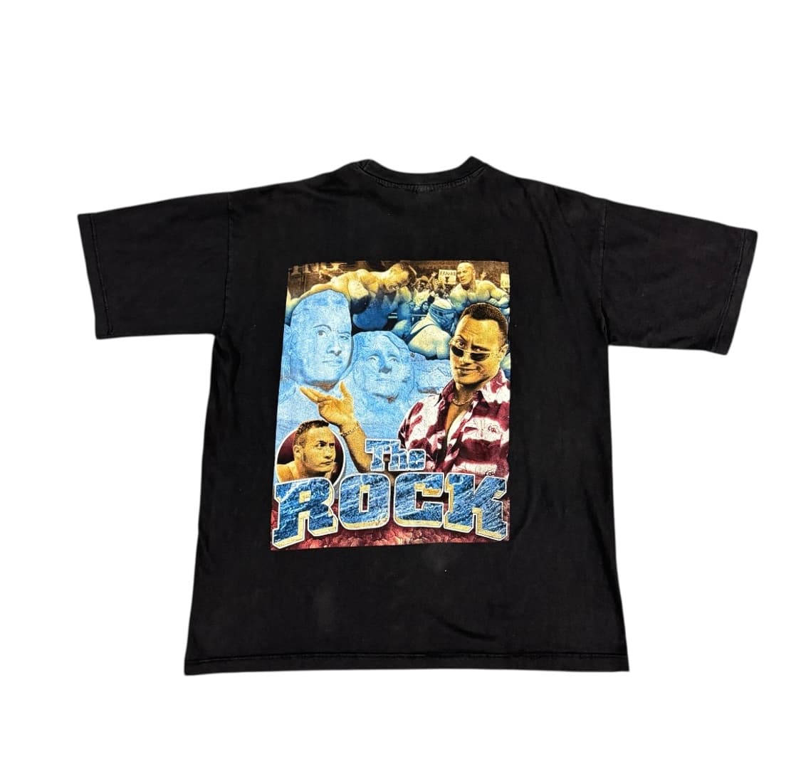 빈티지 90s WWF The Rock Raptee 더락 랩티셔츠 상품이미지2