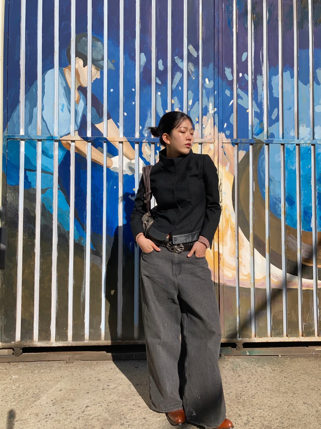  DOHO 블랙 테일러드 하이넥 자켓 상품이미지6