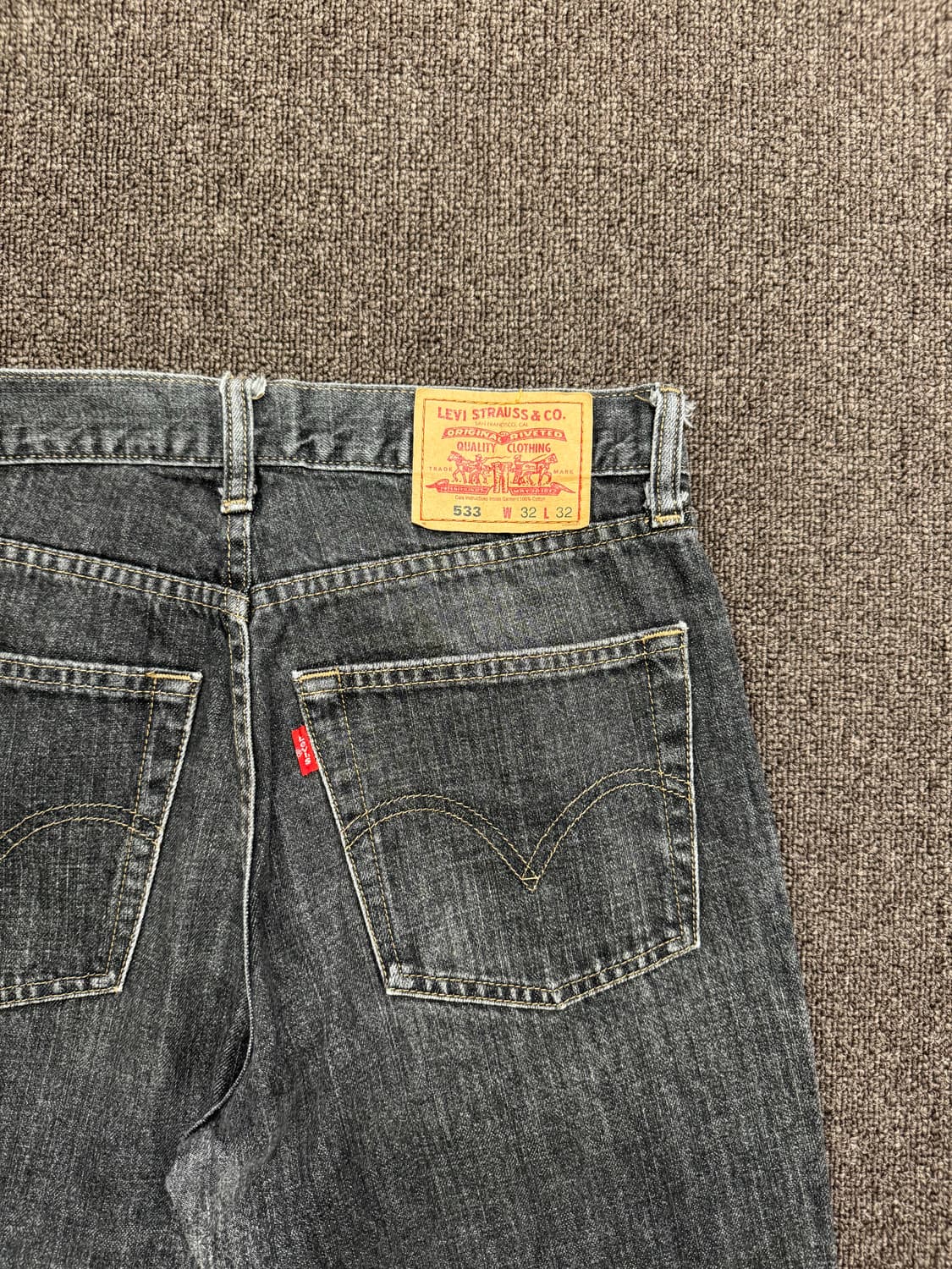 32)리바이스 빈티지 533 흑청 데님팬츠 상품이미지6