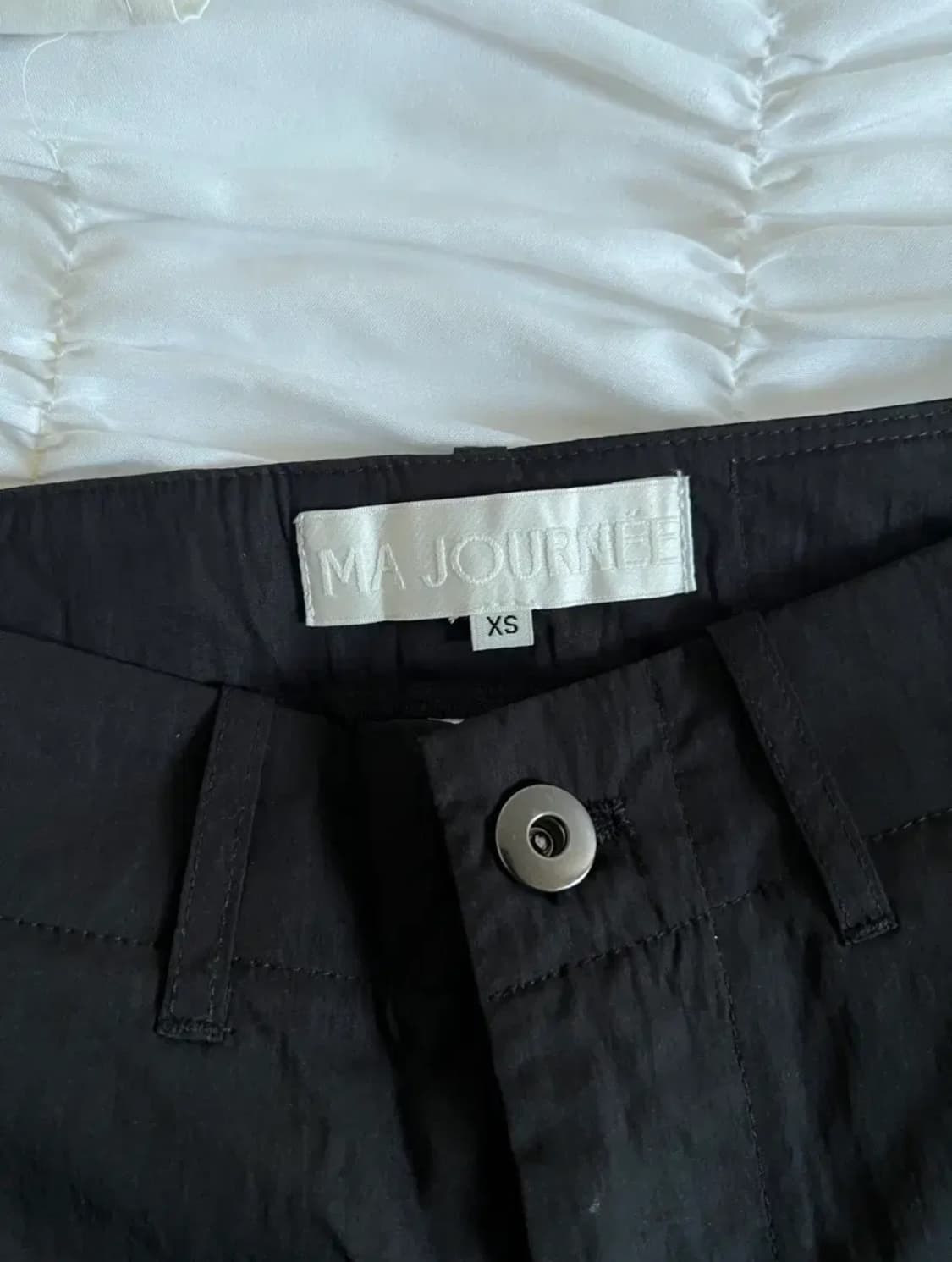 마조네 N.Wide cargo pants xs 와이드 카고 팬츠 블랙 상품이미지5