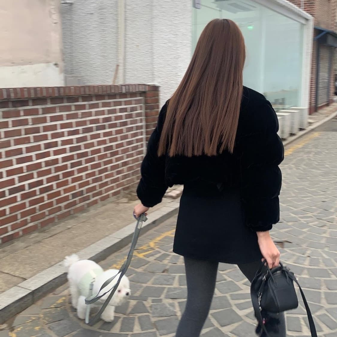 🖤 그로브(GROVE) Joyce Skirt / 차정원 블랙 울스커트 상품이미지2