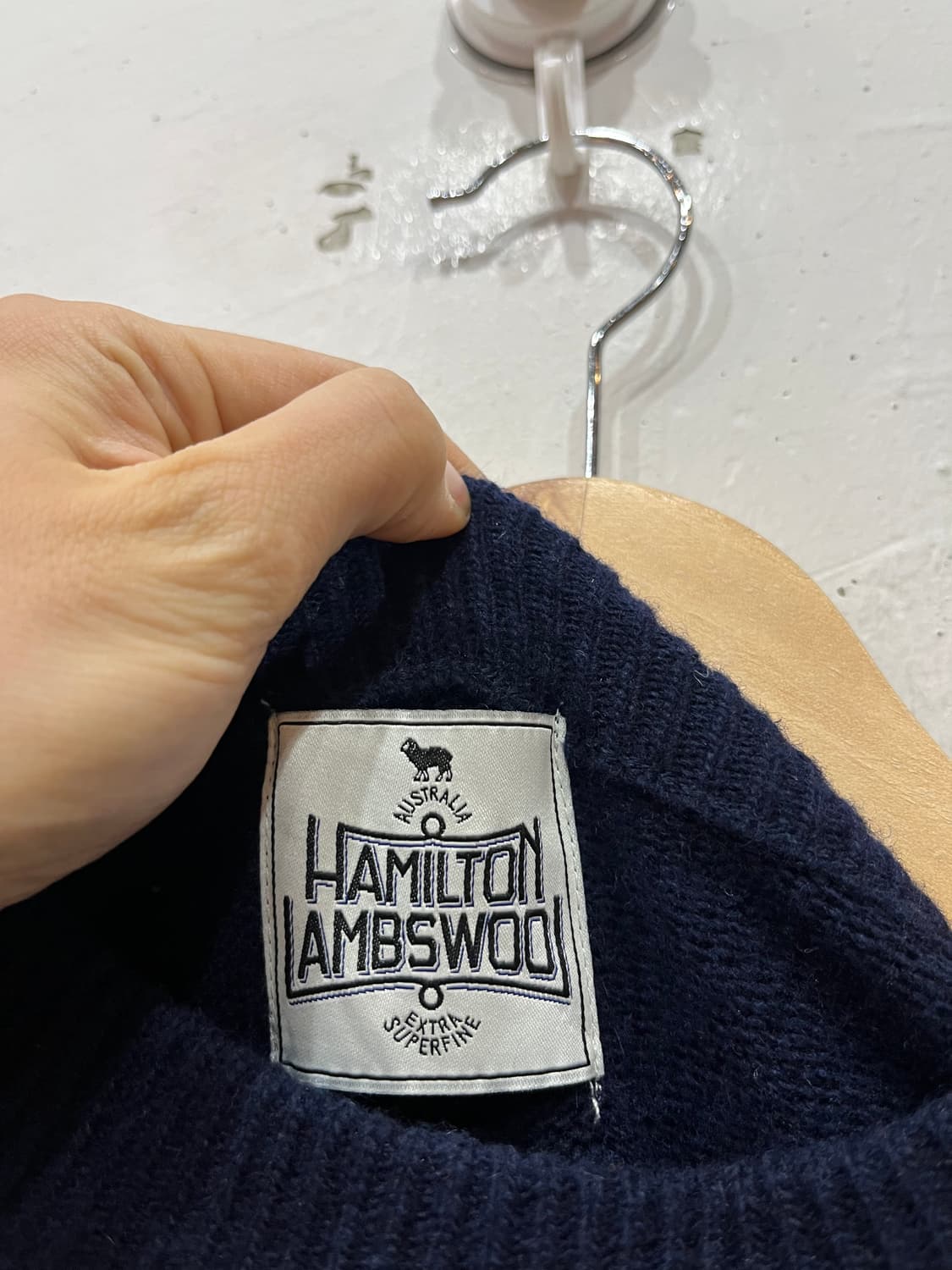 저널스탠다드 해밀턴 램스울 니트 네이비  상품이미지2