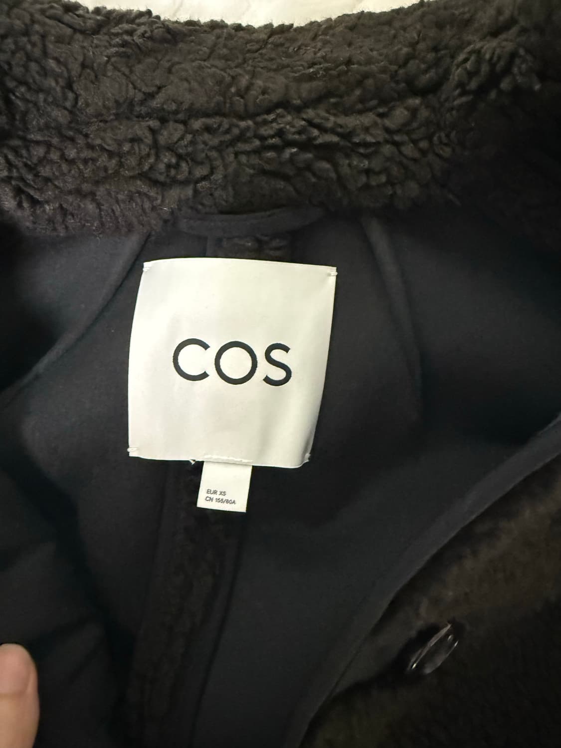 코스 cos 칼라 포 시어링 자켓 xs 상품이미지4