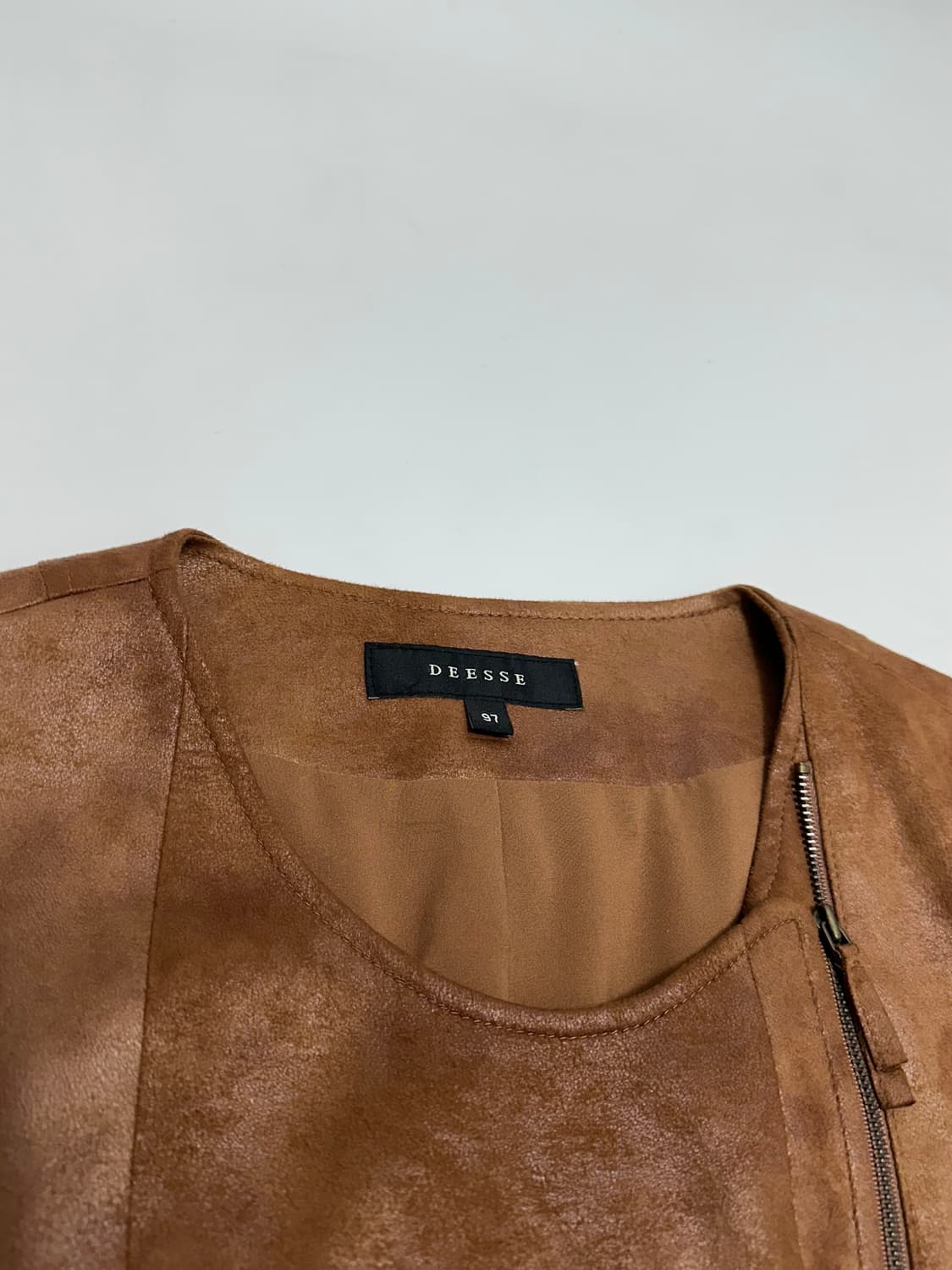 DEESSE 스웨이드 라이더 자켓 상품이미지7